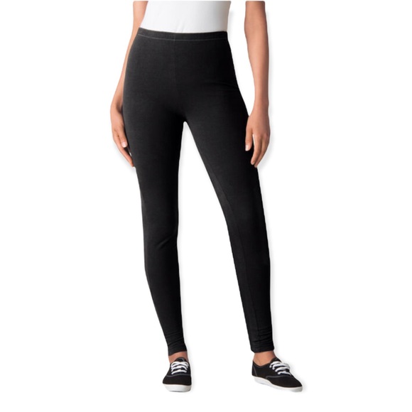 Woman Within | Pants u0026 Jumpsuits | Nwot Woman Within Black Knit Leggings |  Poshmark